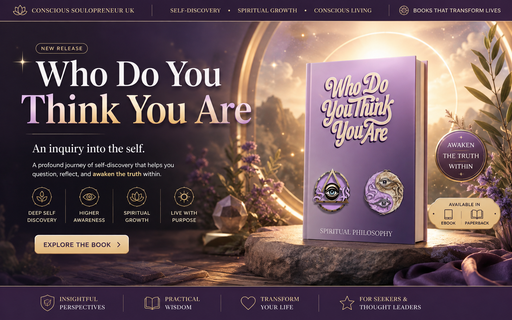 Who Do You Think You Are eBook on spiritual philosophy - Conscious Soulopreneur UK